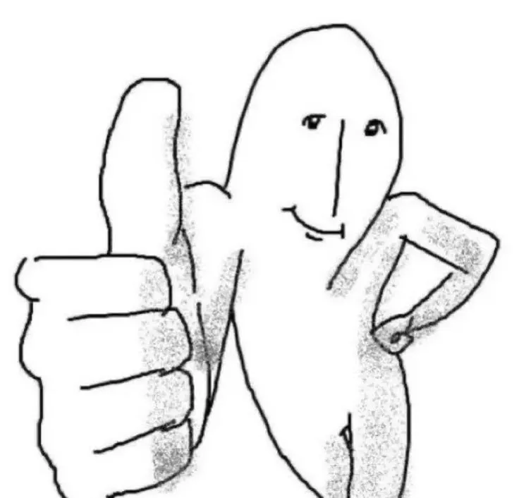 Guy giving a thumbs up